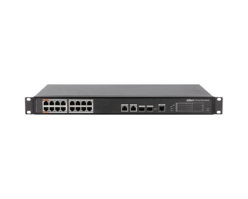 Коммутатор Dahua DH-PFS4218-16ET-240 16x100Mb 2G 16PoE управляемый