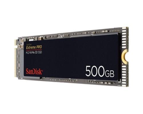 Твердотельный диск 500GB SanDisk Extreme PRO, M.2 2280, PCI-E 3x4 NVMe, [R/W - 3400/2500 MB/s]