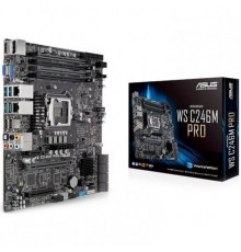 Материнская плата ASUS WS C246M PRO S1151 C246 PCI-E Dsub+DVI+HDMI 2xGbLAN SATA RAID MicroATX 4DDR4 (RTL)                                                                                                                                                 