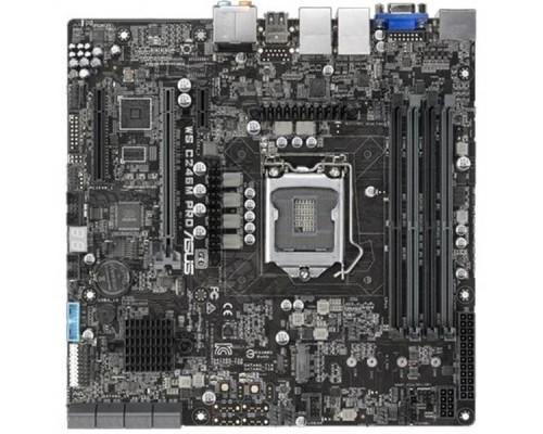 Материнская плата ASUS WS C246M PRO S1151 C246 PCI-E Dsub+DVI+HDMI 2xGbLAN SATA RAID MicroATX 4DDR4 (RTL)