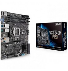 Материнская плата ASUS WS C246 PRO S1151 C246 PCI-E Dsub+DVI+HDMI 2xGbLAN SATA RAID ATX 4DDR4 (RTL)                                                                                                                                                       