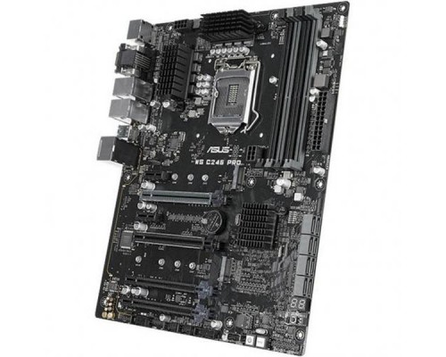 Материнская плата ASUS WS C246 PRO S1151 C246 PCI-E Dsub+DVI+HDMI 2xGbLAN SATA RAID ATX 4DDR4 (RTL)