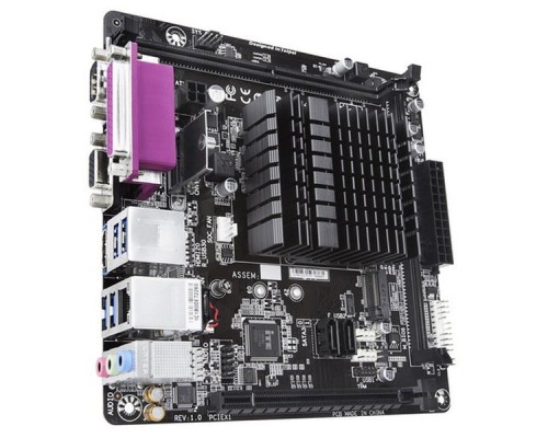 Материнская плата GIGABYTE J4005N D2P, Intel® Dual-Core Celeron®J4005 (2.7 GHz), 2xDDR4-2400, D-SUB+HDMI, 1xPCIEx16, 2xSATA3, 1xM.2, 8 Ch Audio, 2xGLan, (0+4)xUSB2.0, (4+0)xUSB3.0, COM, LPT, Mini-ITX, OEM