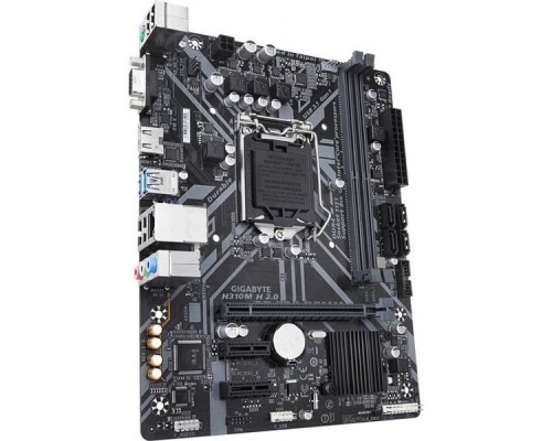 Материнская плата Gigabyte H310M H 2.0 S1151 H310 PCI-E Dsub+HDMI GbLAN SATA Micro-ATX 2DDR4 (RTL)