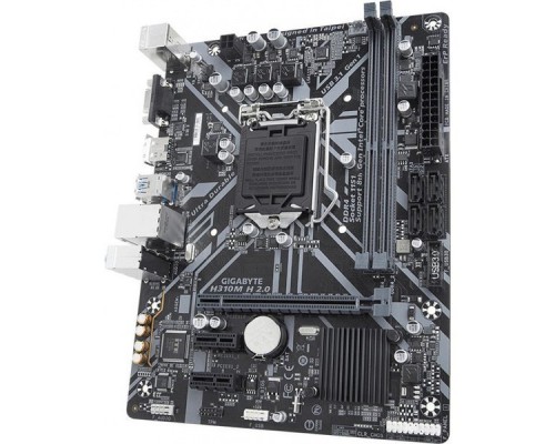 Материнская плата Gigabyte H310M H 2.0 S1151 H310 PCI-E Dsub+HDMI GbLAN SATA Micro-ATX 2DDR4 (RTL)