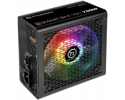 Блок питания Thermaltake ATX 750W Smart BX1 RGB 80+ bronze (24+4+4pin) APFC 120mm fan color LED 8xSATA RTL