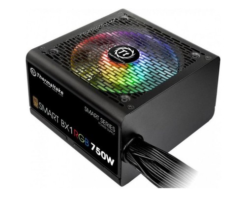 Блок питания Thermaltake ATX 750W Smart BX1 RGB 80+ bronze (24+4+4pin) APFC 120mm fan color LED 8xSATA RTL