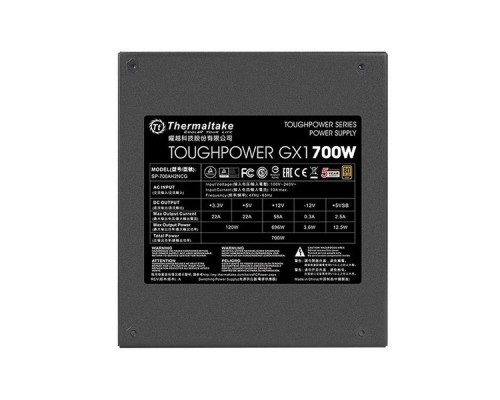 Блок питания Thermaltake Toughpower GX1 700W (PS-TPD-0700NNFAGE-1) v.2.4,A.PFS,80 Plus Gold,Fan 12 cm,Retail