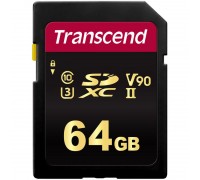 Карта памяти SD 64Gb Transcend SDXC TS64GSDC700S MLC UHS-II U3 V90 R285 W180                                                                                                                                                                              