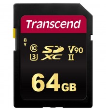 Карта памяти SD 64Gb Transcend SDXC TS64GSDC700S MLC UHS-II U3 V90 R285 W180                                                                                                                                                                              