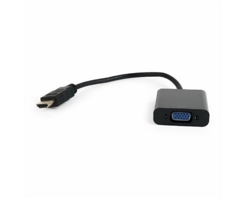 Переходник HDMI-VGA Cablexpert A-HDMI-VGA-04, 19M/15F, провод 15см