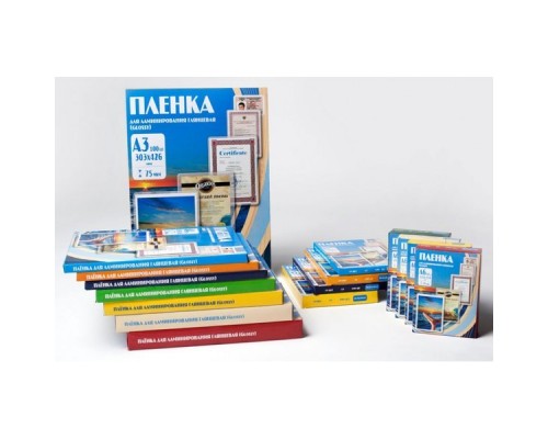 Пленка для ламинирования Office Kit 60мкм A3 (100шт) глянцевая 303x426мм PLP10025