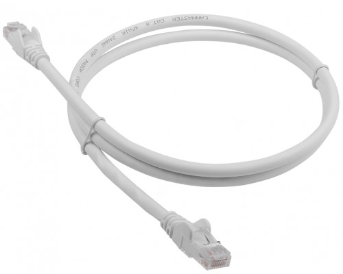 Патчкорд Кабель  Lanmaster LAN-PC45/U6-1.0-WH вилка RJ-45-вилка RJ-45 кат.6 1м белый LSZH (уп.:1шт)