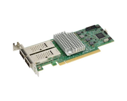 Плата коммуникационная SuperMicro Standard LP 40GbE with 2 QSFP ports, Intel XL710