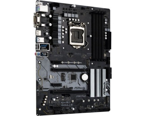 Материнская плата ASRock Z390 PRO4 S1151 Z390 2xPCI-E Dsub+DVI+HDMI GbLAN SATA RAID ATX 4DDR4 (RTL)