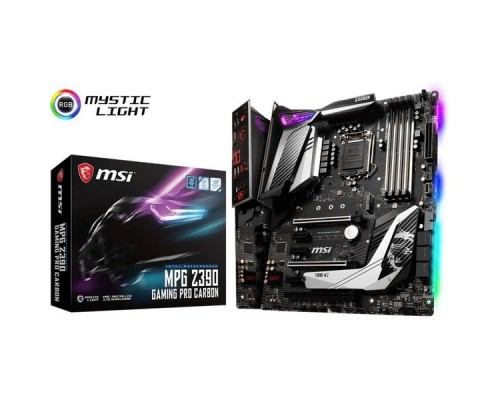 Материнская плата MSI MPG Z390 GAMING PRO CARBON S1151 Z390 3xPCI-E HDMI+DP GbLAN SATA RAID ATX 4DDR4 (RTL