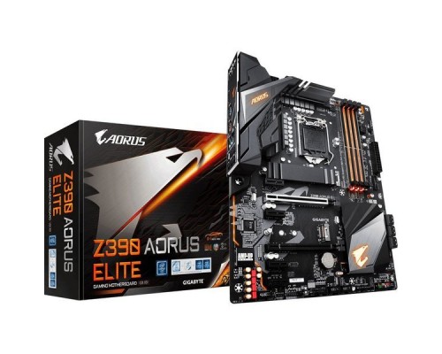 Материнская плата Z390 AORUS ELITE, Socket 1151, Intel®Z390, 4xDDR4-2666, HDMI, 2xPCI-Ex16, 4xPCI-Ex1, 6xSATA3(RAID 0/1/5/10), 2xM.2, 8Ch Audio, 1xGLan, (4+4)xUSB2.0, (6+2)xUSB3.1, (0+1)xUSB3.1 Type-C™, ATX, RTL,