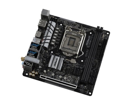 Материнская плата ASRock Z390M-ITX/AC S1151 Z390 PCI-E HDMI+DP 2xGbLAN+WiFi+BT SATA RAID Mini-ITX 2DDR4 (R