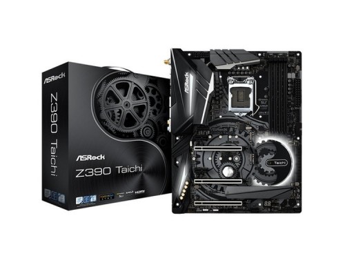 Материнская плата ASROCK Z390 TAICHI, Socket 1151, Intel®Z390, 4xDDR4-2666, HDMI+DP, 3xPCI-Ex16, 2xPCI-Ex1, 8xSATA3(RAID 0/1/5/10), 3xM.2, 8Ch Audio, 2xGLan, Wi-Fi, (0+3)xUSB2.0, (7+4)xUSB3.1, (1+1)xUSB3.1 Type-C™, 1xPS/2, ATX, RTL,