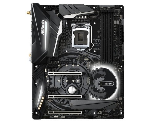 Материнская плата ASROCK Z390 TAICHI, Socket 1151, Intel®Z390, 4xDDR4-2666, HDMI+DP, 3xPCI-Ex16, 2xPCI-Ex1, 8xSATA3(RAID 0/1/5/10), 3xM.2, 8Ch Audio, 2xGLan, Wi-Fi, (0+3)xUSB2.0, (7+4)xUSB3.1, (1+1)xUSB3.1 Type-C™, 1xPS/2, ATX, RTL,