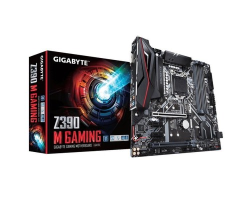 Материнская плата Gigabyte Z390 M GAMING S1151 Z390 PCI-E DVI+HDMI GbLAN SATA RAID Micro-ATX 4DDR4 (RTL)