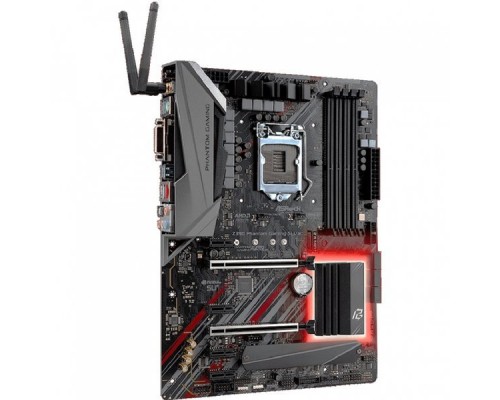 Материнская плата Z390 PHANTOM GAMING SLI, Socket 1151, Intel®Z390, 4xDDR4-2666, DVI-D+HDMI, 2xPCI-Ex16, 4xPCI-Ex1, 6xSATA3(RAID 0/1/5/10), 2xM.2, 8 Ch Audio, 2,5GLan, (0+3)xUSB2.0, (5+4)xUSB3.1, 1xUSB3.1 Type-C™, 1xPS/2, ATX, RTL,