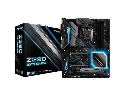 Материнская плата ASRock Z390 Extreme4 S1151 Z390 2xPCI-E Dsub+HDMI+DP GbLAN SATA RAID ATX 4DDR4 (RTL)