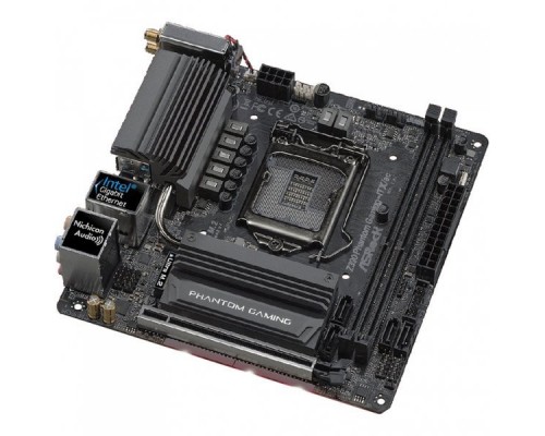 Материнская плата Z390 PHANTOM GAMING-ITX/AC, Socket 1151, Intel®Z390, 2xDDR4-2666, HDMI+DP, 1xPCI-Ex16, 4xSATA3 (RAID 0/1/5/10), 2xM.2, 8 Ch Audio, GLan, WiFi 802.11ac, (0+2)xUSB2.0, (6+2)xUSB3.1, 1xUSB3.1 Type-C™, 1xPS/2, Mini-ITX, RTL,