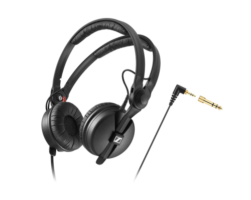 Закрытые мониторные наушники Sennheiser HD 25, 16 - 22000 Гц, 70 Ом, кабель 1,5 м., разъём 3,5/6,3 мм