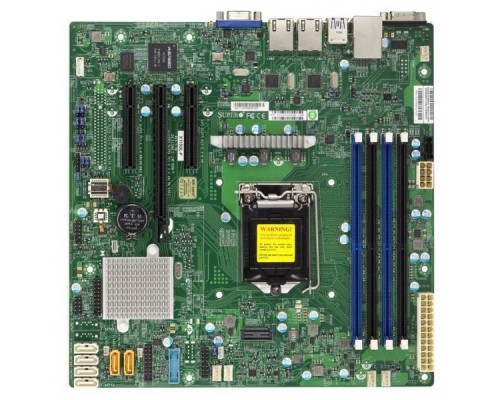 Материнская плата SuperMicro MBD-X11SSL-O RTL Micro-ATX  LGA 1151  64GB Unbuffered ECC UDIMM  6xSATA3  6xUSB2.0  5xUSB3.0  VGA 1xPCI-E3.0x8(in x16 slot)  1xPCI-E3.0x8  1xPCI-E3.0x4 (in x8 slot