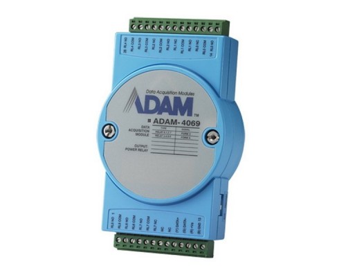 Модуль интерфейсный ADAM-4069-AE   Модуль релейного вывода, 8 каналов, Power Relay Output Module with Modbus Advantech