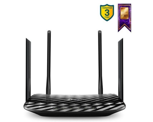 Роутер беспроводной TP-Link Archer C6 AC1200 10/100/1000BASE-TX черный