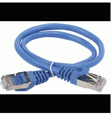 Патчкорд ITK Коммутационный шнур (патч-корд), кат.5Е FTP, 0,5м, синий                                                                                                                                                                                     