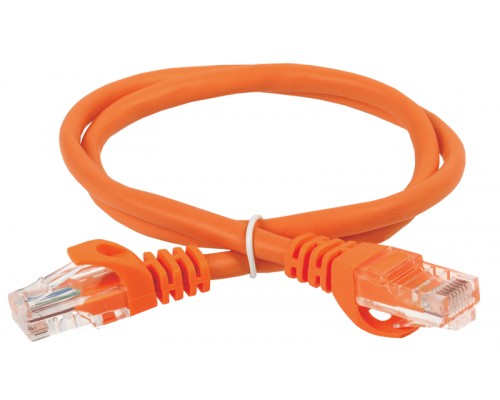 Патчкорд ITK Коммутационный шнур (патч-корд), кат.5Е UTP, 1,5м, оранжевый