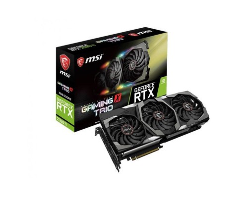 Видеокарта GeForce RTX 2080 Ti GAMING X TRIO, PCI-Ex16 3.0, 11GB, GDDR6, 352bit, DisplayPort x 3 (v1.4) / HDMI 2.0b x 1 / USB Type-C x1, RTL