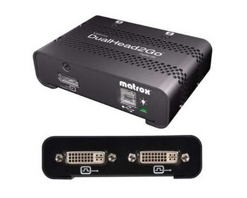 Видеокарта D2G-DP2D-MIF  Dualhead2Go SE.  Dual digital (DVI-D) display support