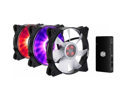 Вентилятор MasterFan Pro 120 Air Flow RGB 3 in 1 with RGB LED Controller [MFY-F2DC-113PC-R1] MFY-F2DC-113PC-R1  , RTL  (476)