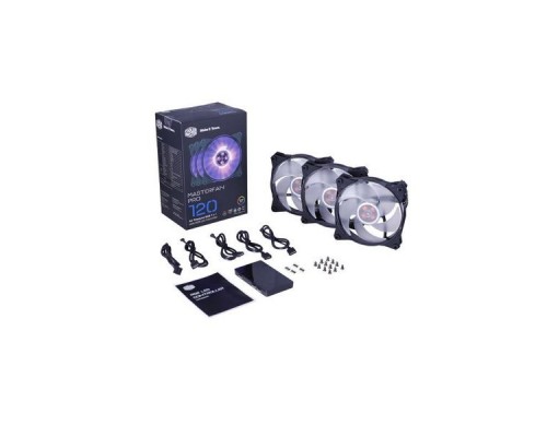 Вентилятор MasterFan Pro 120 Air Pressure RGB 3 in 1 with RGB LED Controller [MFY-P2DC-153PC-R1] MFY-P2DC-153PC-R1 , RTL  (490)