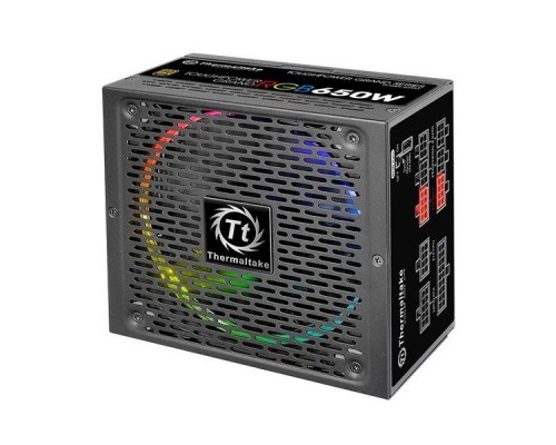 Блок питания Thermaltake ATX 650W Toughpower Grand RGB Sync 80+ gold (24+4+4pin) APFC 140mm fan color LED 9xSATA Cab Manag RTL