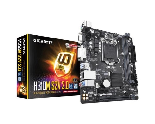 Материнская плата H310 S1151 MATX H310M S2V 2.0 GIGABYTE