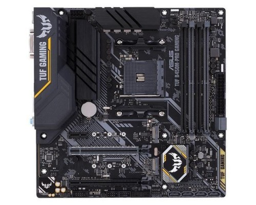 Материнская плата ASUS TUF B450M-PRO GAMING SAM4 AMD B450 2xPCI-E DVI+HDMI GbLAN SATA RAID MicroATX 4DDR4