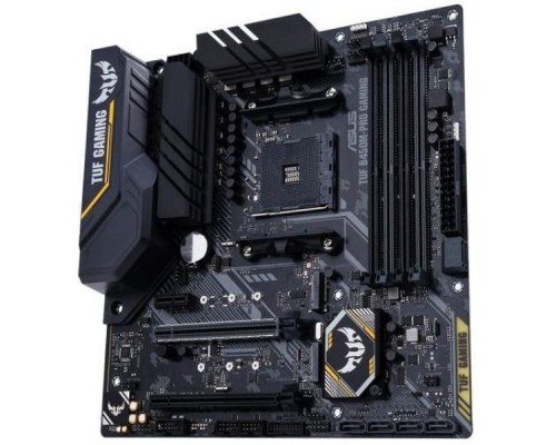 Материнская плата ASUS TUF B450M-PRO GAMING SAM4 AMD B450 2xPCI-E DVI+HDMI GbLAN SATA RAID MicroATX 4DDR4