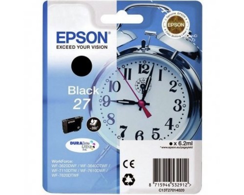 Картридж для струйных аппаратов Epson C13T27014020 черный для WF7110/7610/7620 (350стр.)