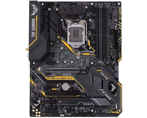 Мат. плата ASUS TUF Z390-PLUS GAMING (WI-FI) S1151, iZ390, 4*DDR4, 2xPCI-E x16, 4xPCI-E x1, SATA3, Vlan, HDMI, DVI-D, PS/2, 4xUSB3.1, ATX, Retail