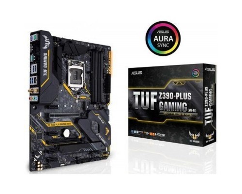 Мат. плата ASUS TUF Z390-PLUS GAMING (WI-FI) S1151, iZ390, 4*DDR4, 2xPCI-E x16, 4xPCI-E x1, SATA3, Vlan, HDMI, DVI-D, PS/2, 4xUSB3.1, ATX, Retail