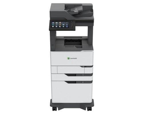 МФУ лазерное монохромное, Lexmark MX822ade, (принтер/сканер/копир) (A4, 1200*1200dpi, 52 стр/мин, дуплекс, цвет.сканер, копир, факс, сеть, 2048MБ)