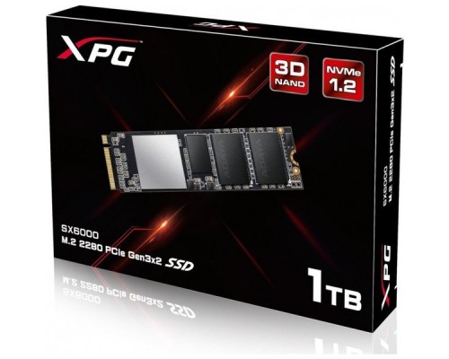 Твердотельный диск 1TB A-DATA XPG SX6000 Pro, M.2 2280, PCI-E 3x4, [R/W - 2100/1400 MB/s] 3D-NAND TLC, Realtek