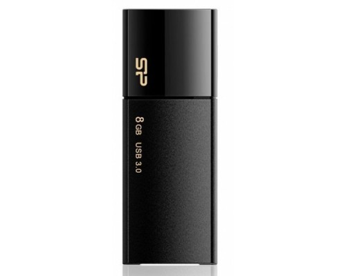 Флэш-диск USB 3.0  8Gb Silicon Power Blaze B05 SP008GBUF3B05V1K Black