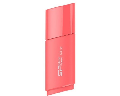 Флеш накопитель 64GB Silicon Power Ultima U06, USB 2.0, Коралловый