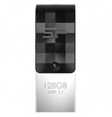 Флеш накопитель 128Gb Silicon Power Mobile C31, OTG, USB 3.1/Type-C, Черный                                                                                                                                                                               